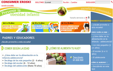Consumer Eroski - Prevenir la obesidad infantil